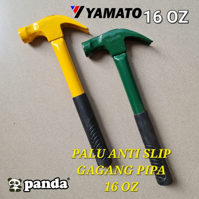 PALU / HAMMER GAGANG BESI 16 OZ ANTI SLIP PANDA WARNA