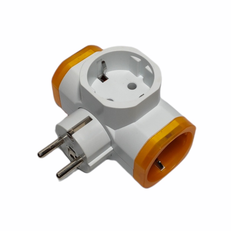 Swangoose Steker T Arde Cabang 3 + Saklar ON/OFF