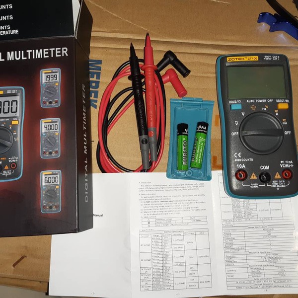 AVOMETER DIGITAL ZOTEK MULTITESTER DIGITAL