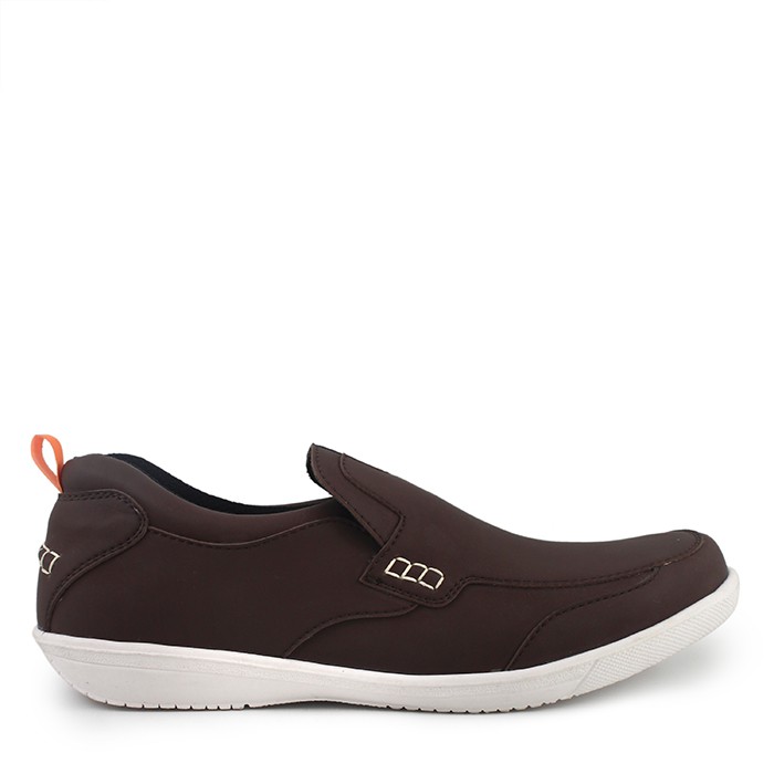 MS Shoes - Wlkr Boston Slop Hitam - Coklat - Cream | Sepatu Pria Slipon Murah Branded Keren