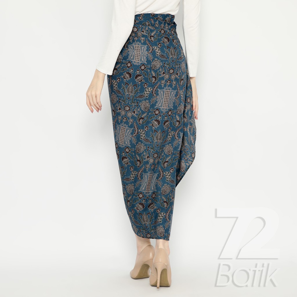 ROK BATIK SPAN Skirt Lilit Kebaya Instan Modern Wanita Warna Biru Blue Hitam 723878 Cap 72 - Rok Batik Lilit Bawahan Skirt Kamen Kebaya Songket Batik Panjang Plisket Span Instan Jadi Bali Lembaran Premium Modern Untuk Wanita Kondangan