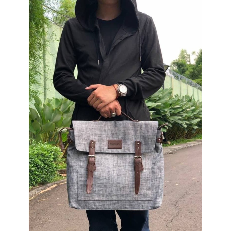 Postman Bag –Grey (Catbean) / Messanger Bag /tas kantor