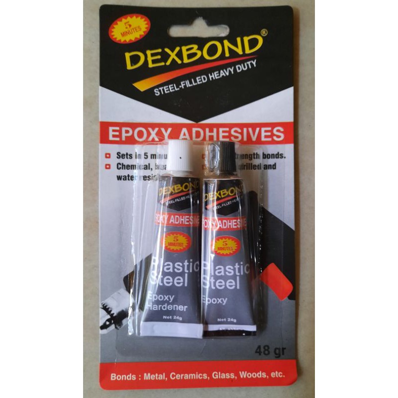 5 menit lem plastic steel(Dexbond)