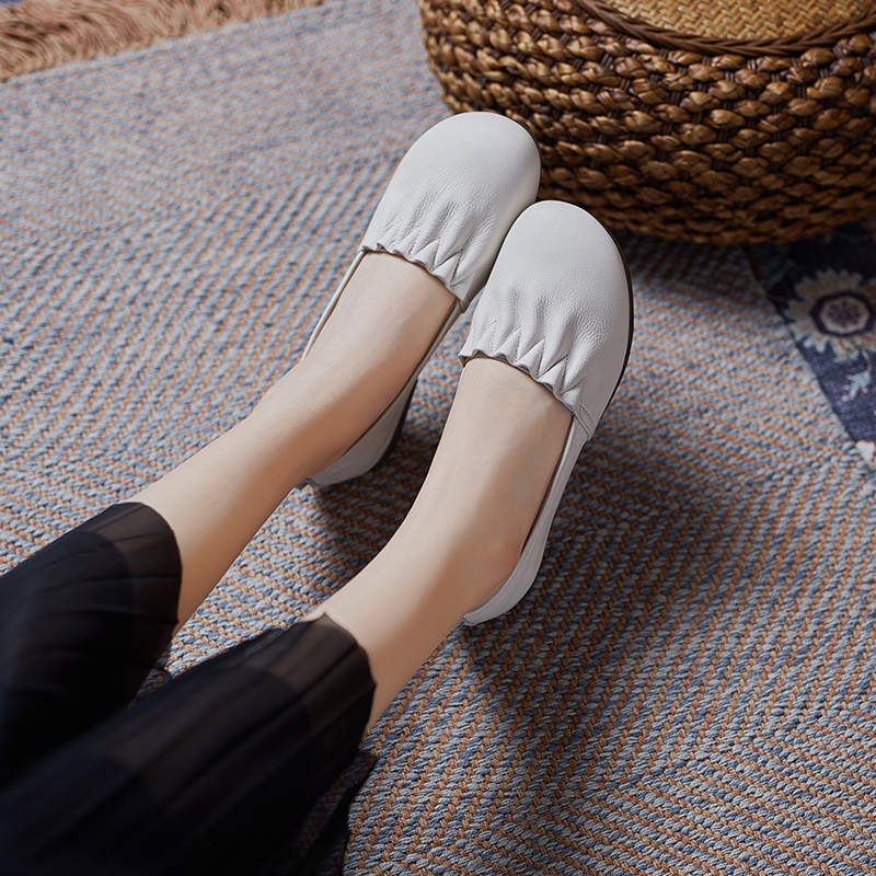 Dr. Martin Boot Sepatu Wanita Kulit Asli Sepatu Datar Wanita 2021  Low-Cut Lapisan  Kulit Sapi Lembu