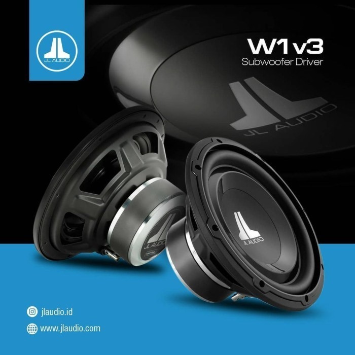 SUBWOOFER MOBIL 12 INCH - JL AUDIO 12W1v3-4 / 4 OHM - GARANSI RESMI