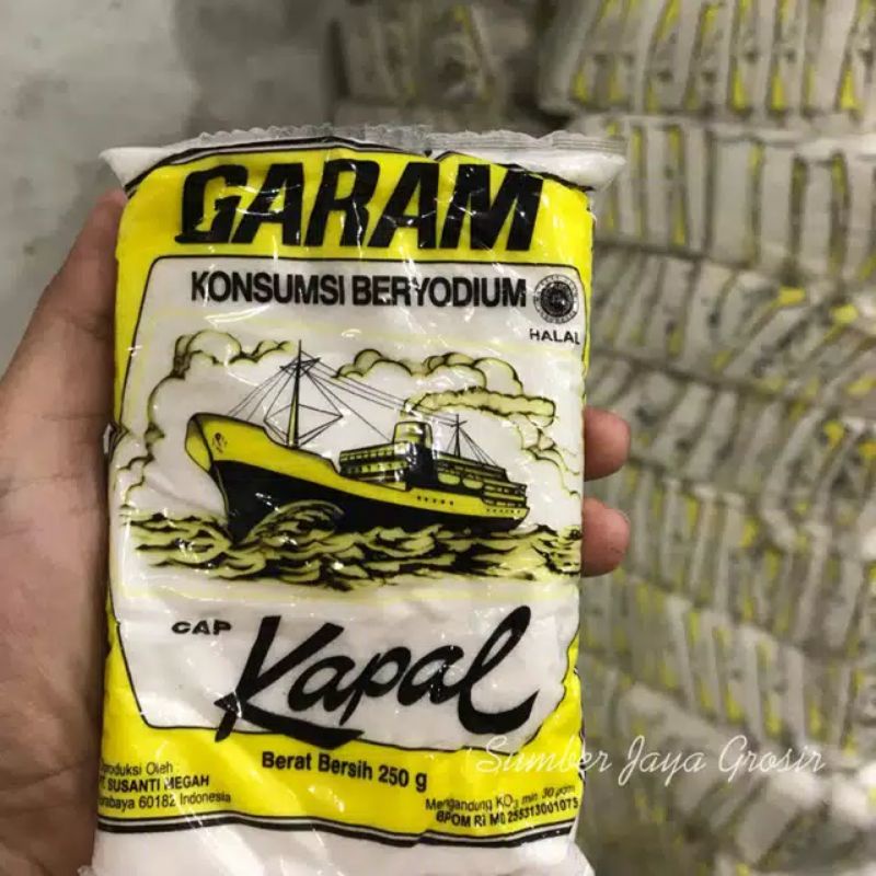 

Garam Cap Kapal Kemasan 250g