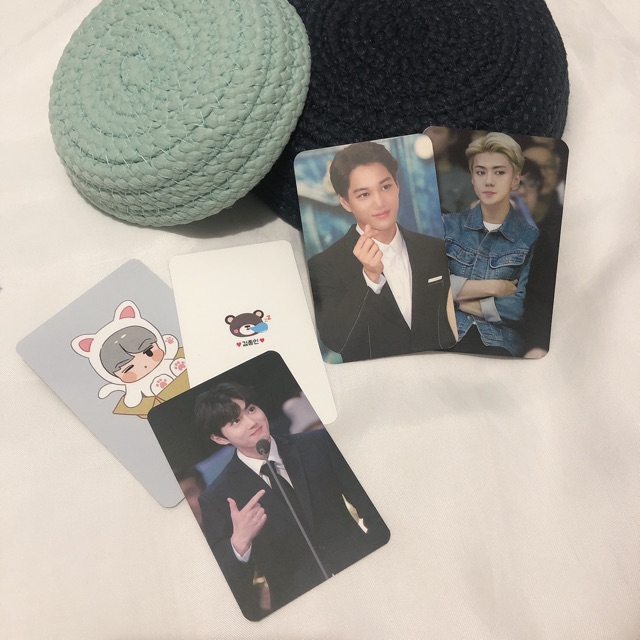 EXO PHOTOCARD FANSITE KAI D.O SUHO SEHUN LAY XIUMIN