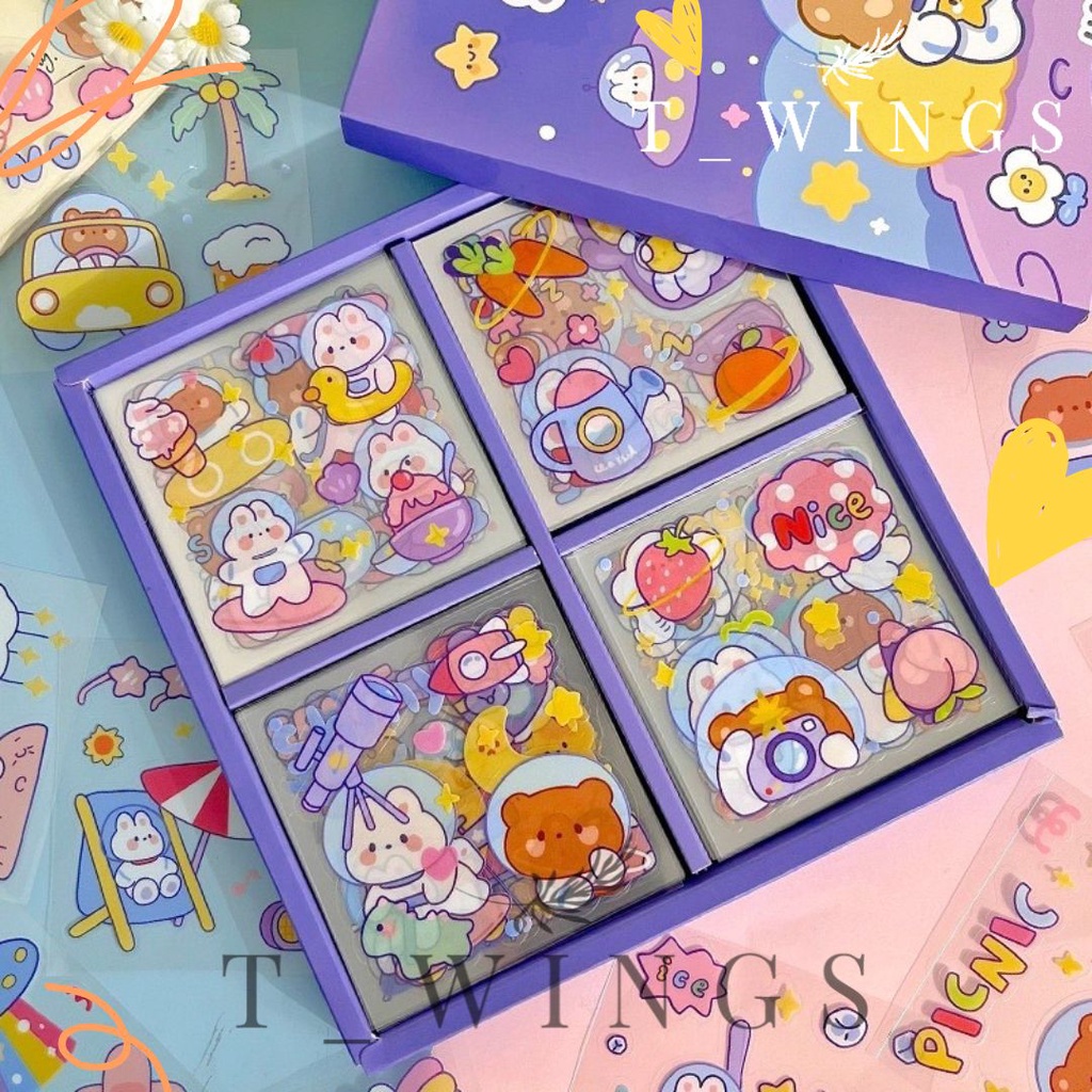 

Updated 3 November 2022[ PROMO 3 hari ! ] 1 box 100 Lembar Sticker Aesthetic DIY PER / Stiker Viral 100 Lembar
