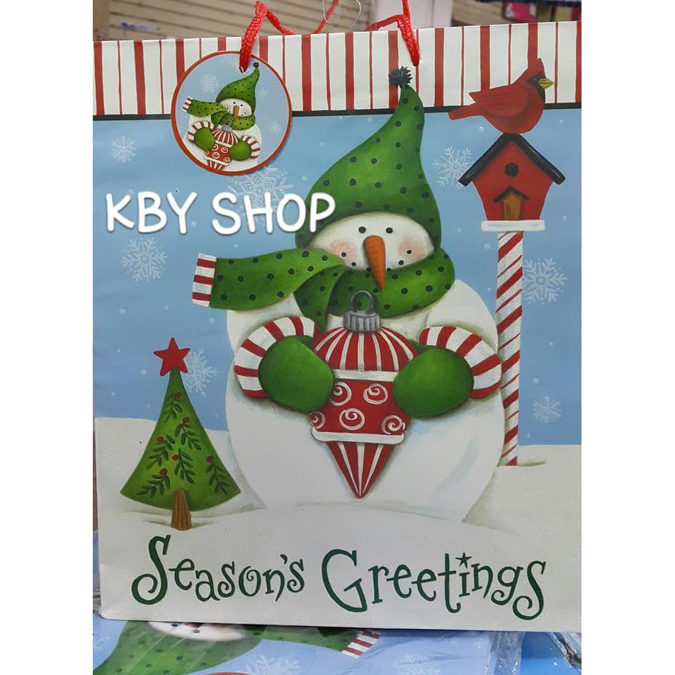 

(READY COD) Shopping Bag Goodie Paper bag Natal Christmas besar LIMITED EDITION
