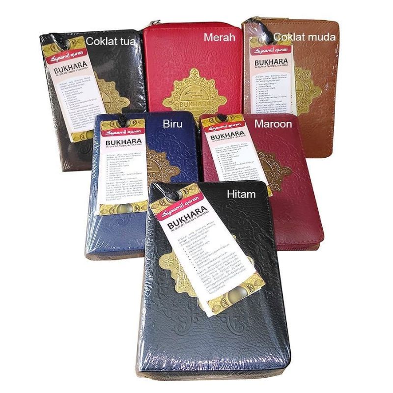 Al Quran Dompet Bukhara Terjemah Ukuran A6 Tajwid Warna Warni Al Quran Resleting Syaamil