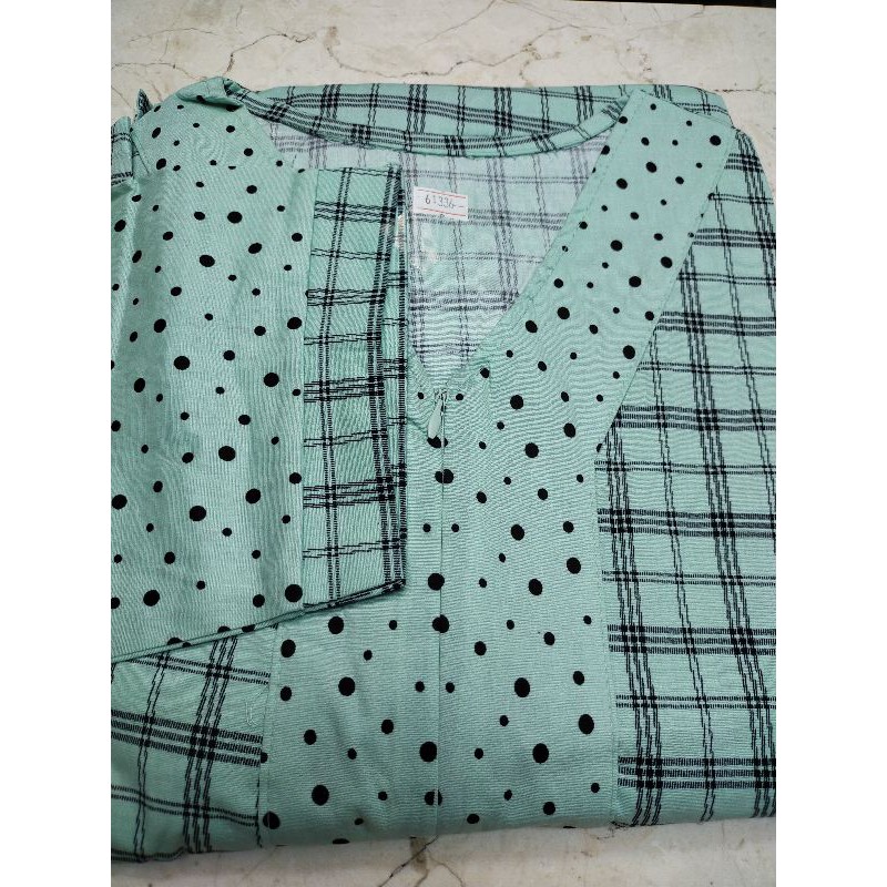 Gamis karet/ stret 61336 polka