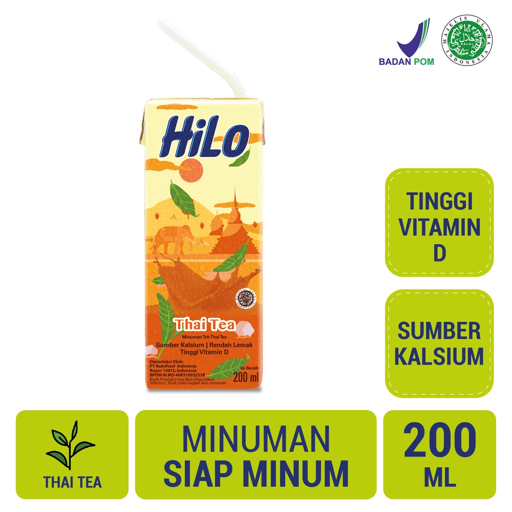 HiLo RTD Thai Tea 200ml barcode 749921030627