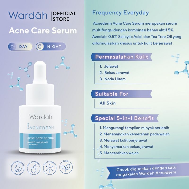 Wardah Acnederm Acne Care Serum 15mL