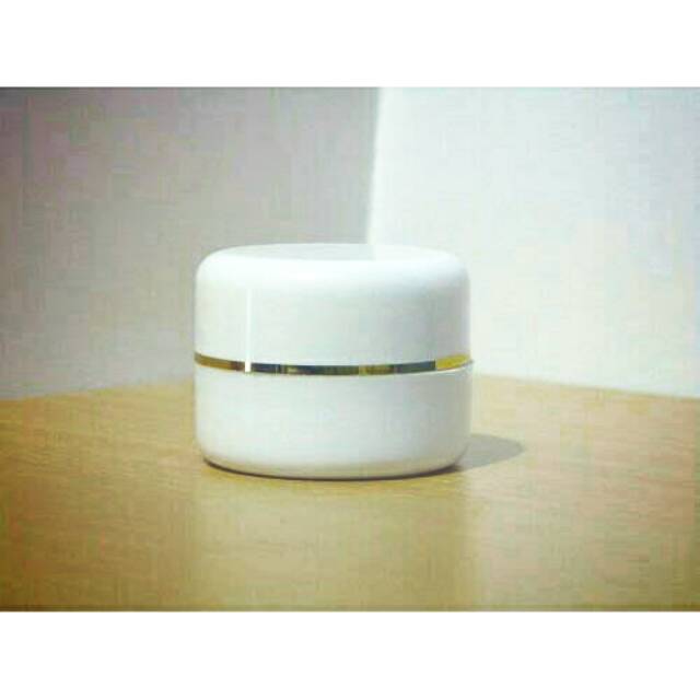 Pot cream 12,5 gr putih list emas