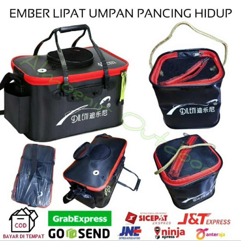 Box ember Lipat Camping Mancing Umpan Hidup