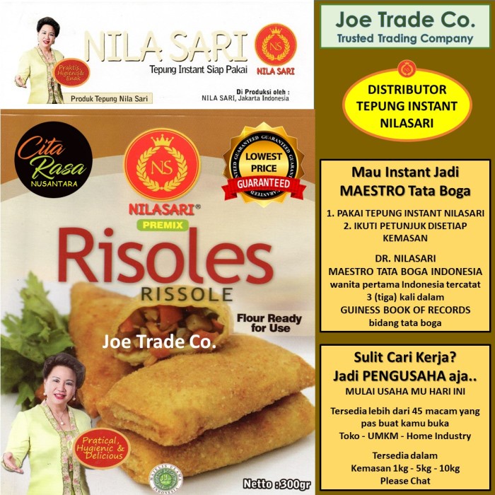 

NEW Tepung Risoles 300 gr Tepung Instant Premix Nilasari