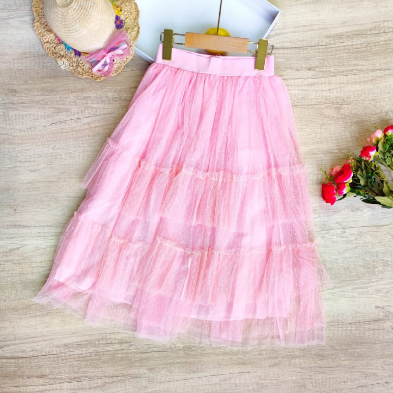 Promo !! Rok anak cewek / rok two layer wrinkle import ukuran 9-10tahun / Roko import korean terendy