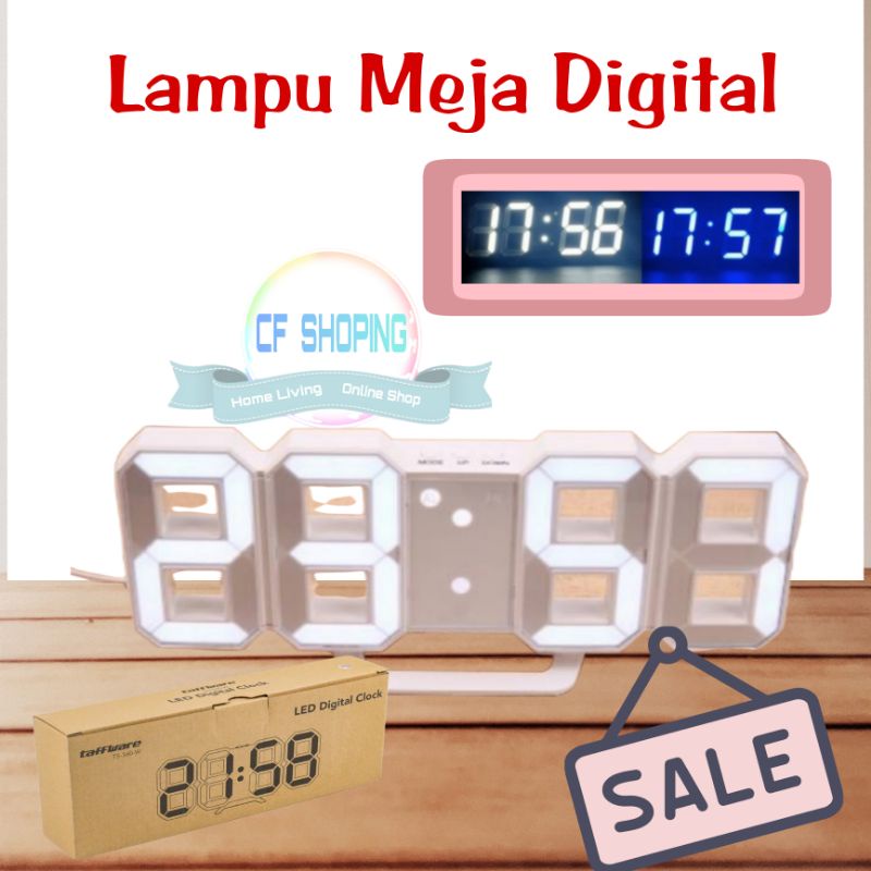 Jam Meja LED Angka Digital Alarm Clock Minimalis Premium Quality