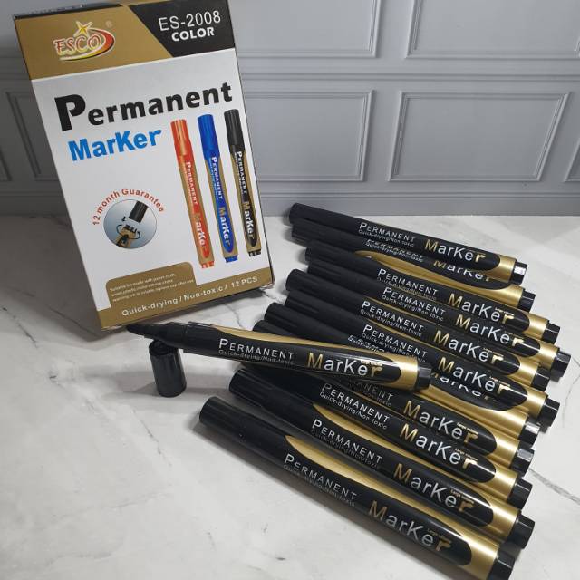 

spidol permanen (1box=12pc)/permanent/spidol murah/marker permanent
