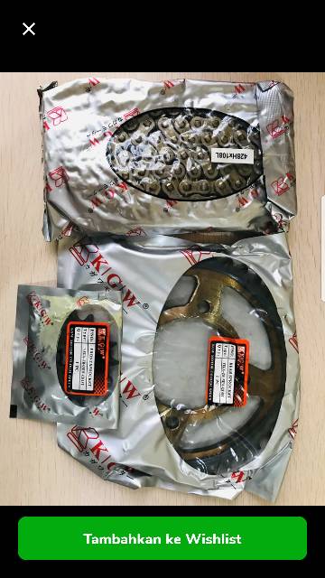 GEAR SET GIR PAKET VEGA ZR NEW 15T/40T 428H- 108 L SEPUH