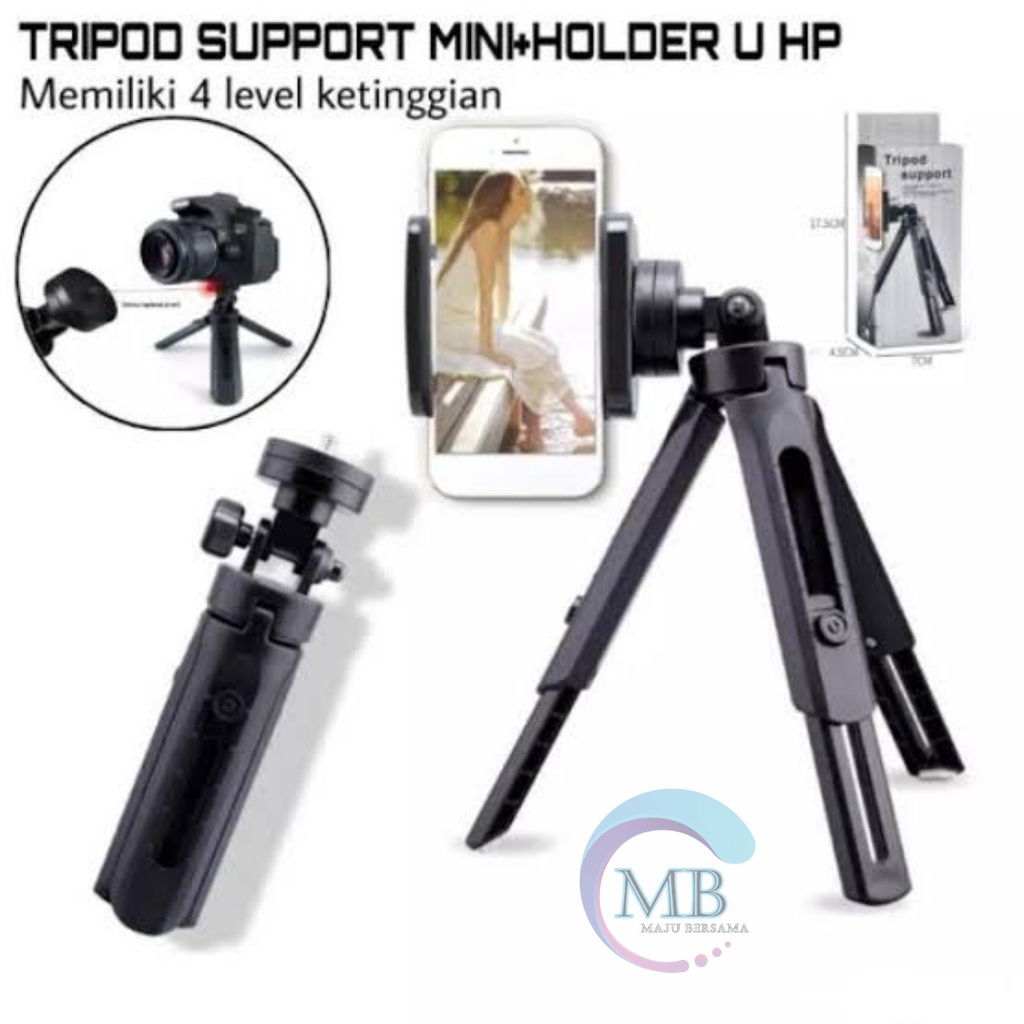 HD3 Tripod Support Tripod Mini Plus Holder TRIPOD SUPPORT MINI 4 LEVEL PHONE EXTENDABLE WITH HOLDER U universal PHONE HOLDER MB2490