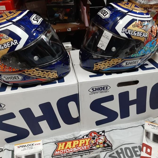 Helm Fullface Shoei X-14 Marquez Motegi3 Tc-2 Eurofit Dot U.S.A