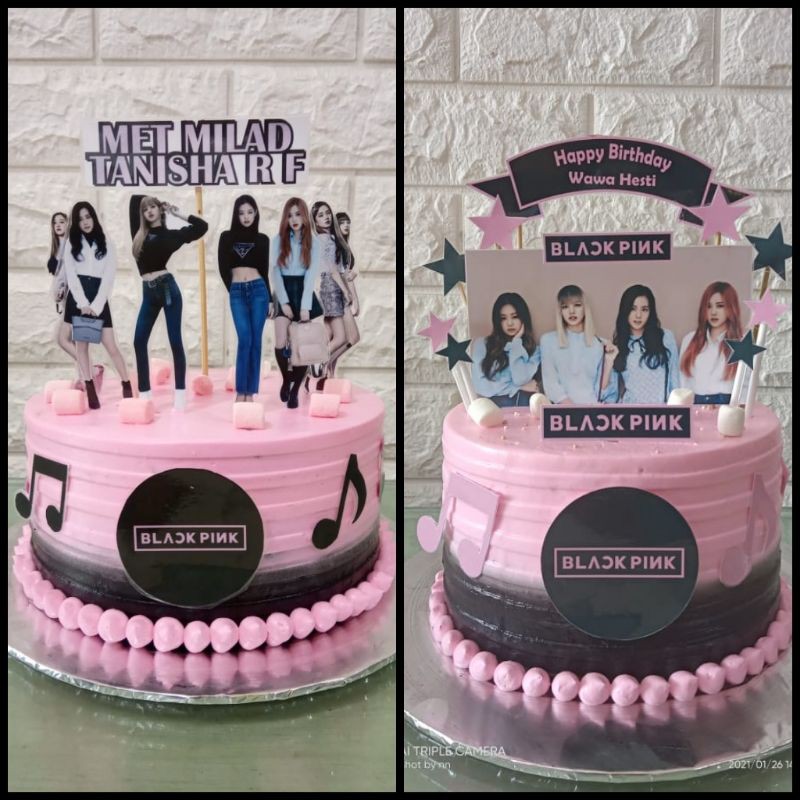 

Black pink / kue karakter / birthday cake