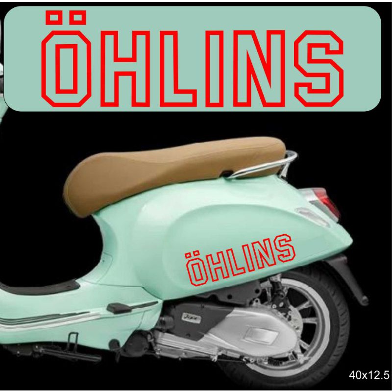 Striping Sticker Cutting Ohlins Vespa Scoopy