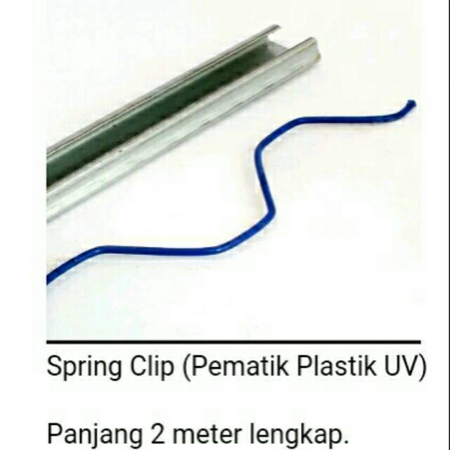 Spring Clip Pematik Plastik UV panjang 2 meter