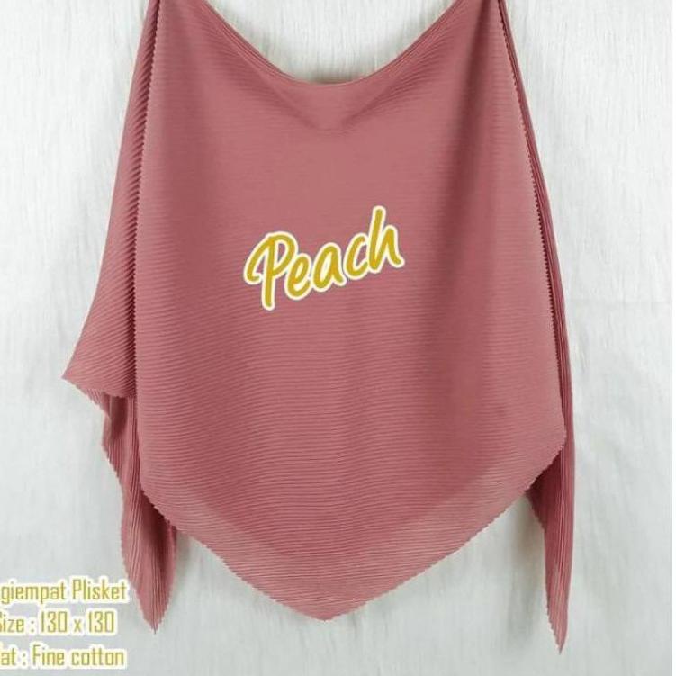 ✱ HIJAB SEGI EMPAT PLISKET JUMBO 130x130 TERHITS JAMAN NOW (BISA ) ☚
