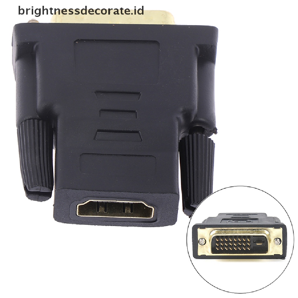 [birth] HDMI Female To Female VGA 24+1Pin DVI Male HDMI Male Adapter Connector HDTV  [ID]