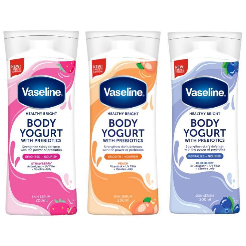 VASELINE HEALTHY BRIGHT BODY YOGURT 200ML