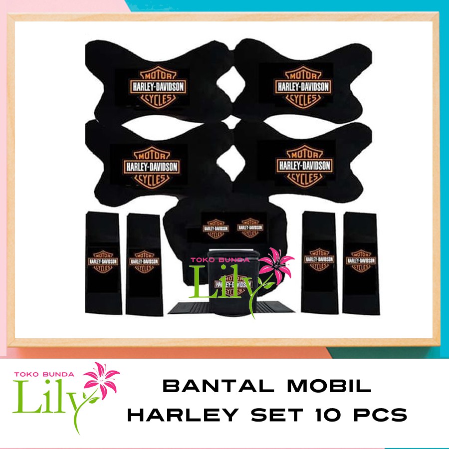 BANTAL MOBIL HARLEY DAVIDSON SET 10 PCS