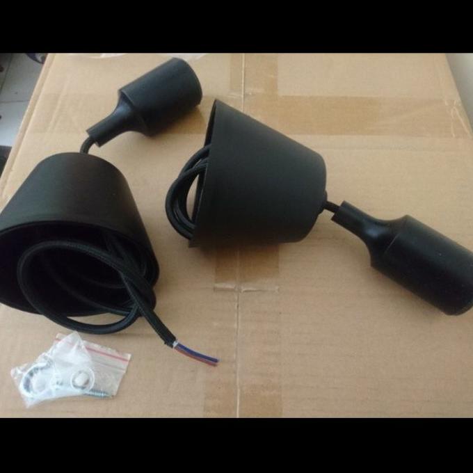 Fiting Lampu Gantung Karet Fitting Lampu Cafe Rubber E27