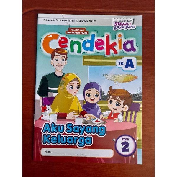 Majalah Bulanan Tk Ra Paud CENDIKIA TK A SEPTEMBER  2021 Ed 02 (Baru Original & Segel)