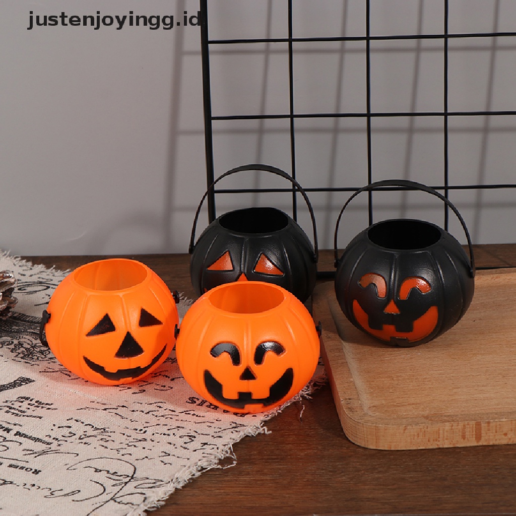 Ember Bentuk Labu Bahan Plastik Untuk Dekorasi Pesta Halloween