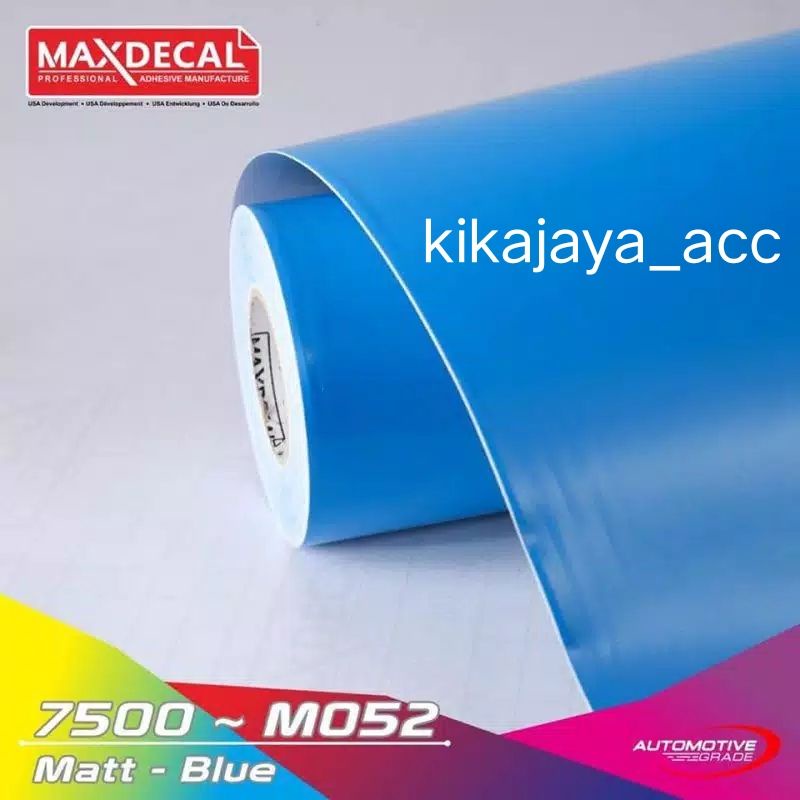 SKOTLET BIRU DOFF STIKER SKOTLET MOTOR MOBIL BLUE MATT STIKER LEMARI AQUARIUM MAXDECAL M052