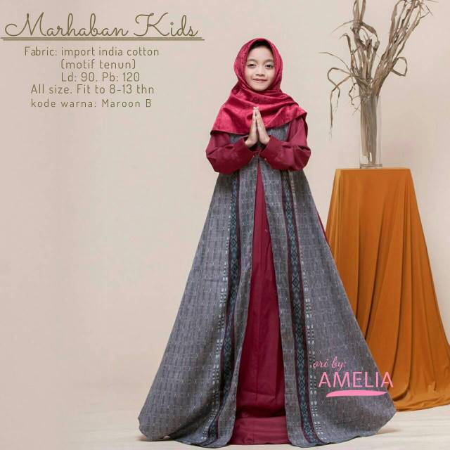 RHS ~ marhaban kids gamis anak premium ori by amelia