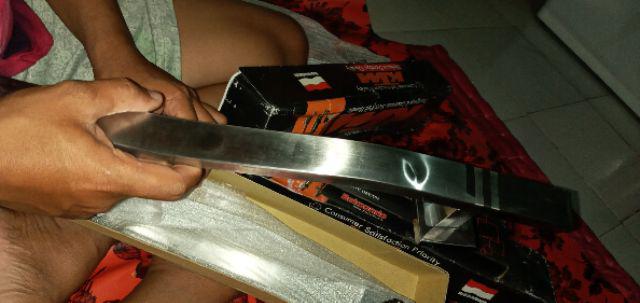 Paket Handle Pintu Stainless 45cm Maroon / Coklat / Full Stainless 2set + Body Pelor Belmondo