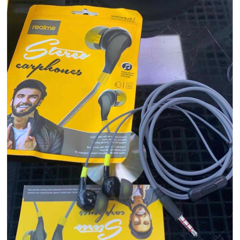 GROSIR Headset earphone realme RMA103 / RM 103 / RM-103 Stereo Earphone