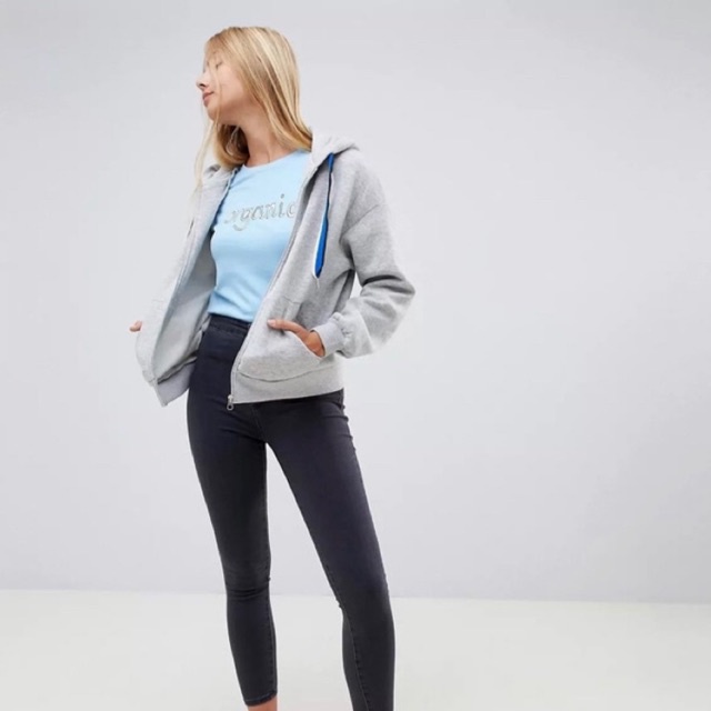 Bershka Jaket Hoodie Wanita Size S Preloved