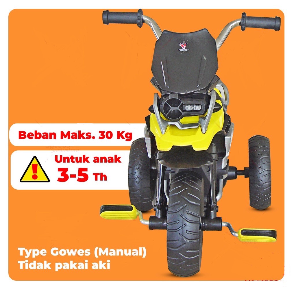 Sepeda Anak Roda 3 Tricycle PMB TYPE R M888A Sepeda Roda Tiga