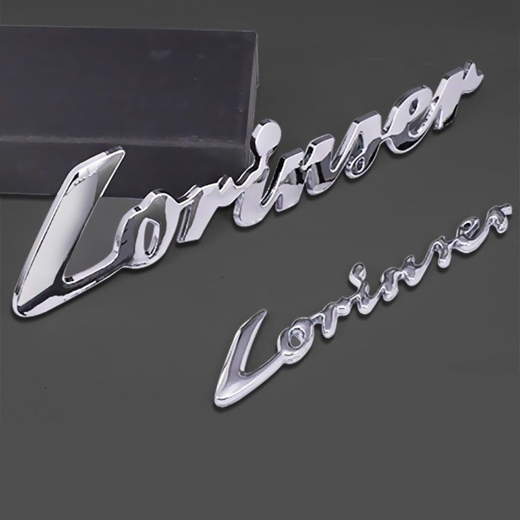 1pc Stiker Emblem Logo Lorinser Bahan Abs Warna Krom Untuk Bagasi Mobil Mercedes Benz