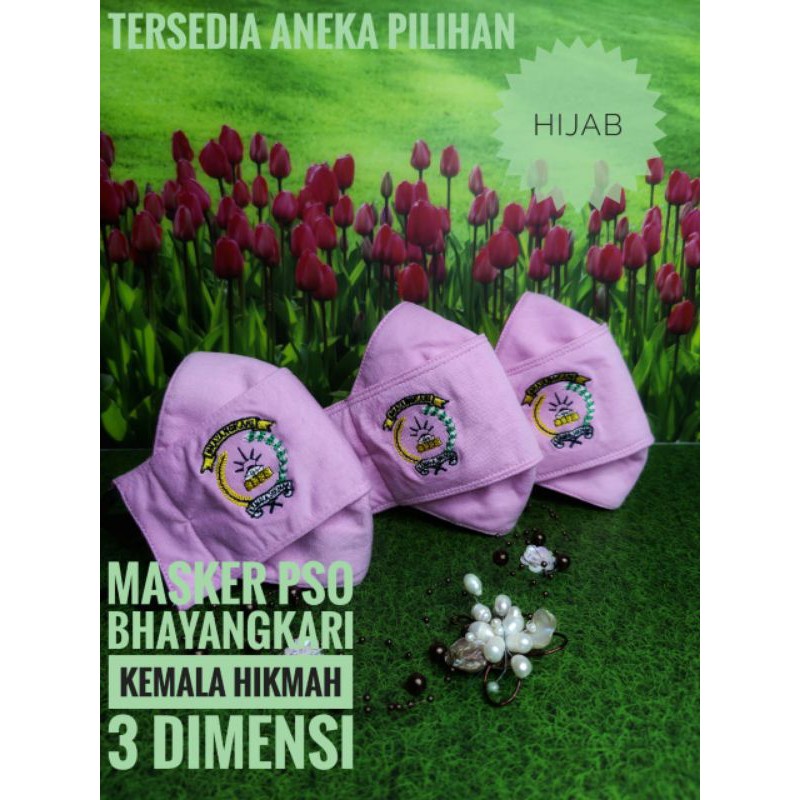 Masker PSO Bhayangkari 3Dimensi terlaris premium