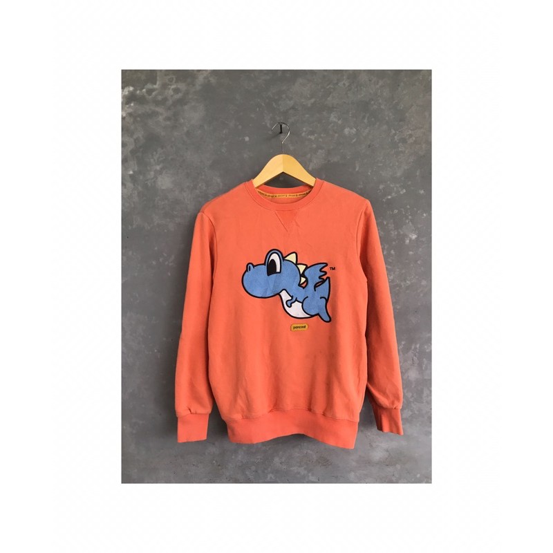 Crewneck Pancoat Dragon in Orange