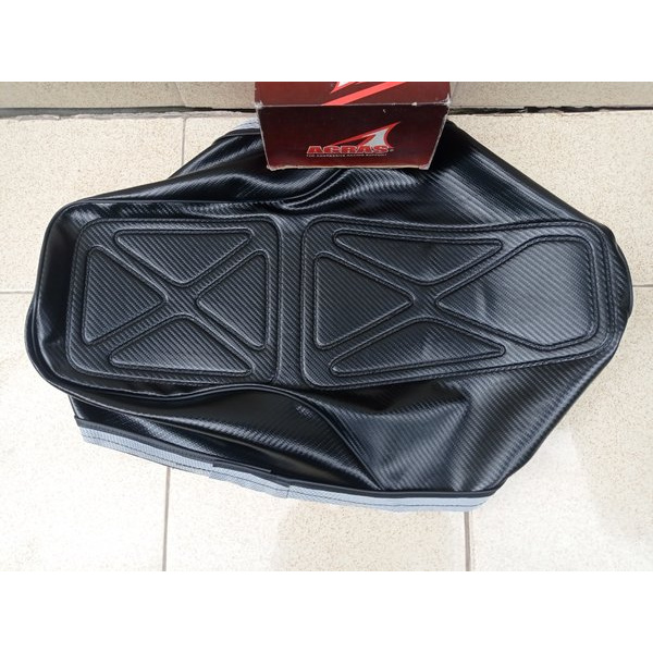 Cover Jok Lapis Jok Kerakap Krakap Jok Kulit Jok Motif Karbon Carbon Honda CB100 CB 100 CB125 CB 125