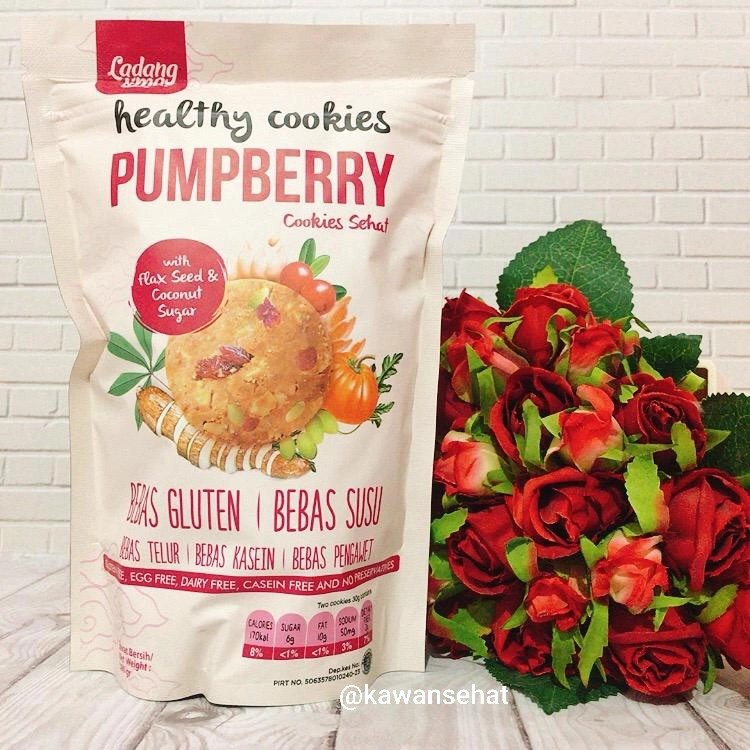 

Ladang Lima Healthy Cookies Pumpberry | Cookies Sehat Gluten Free