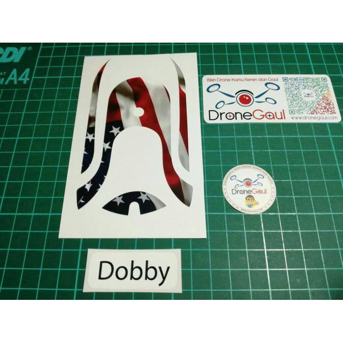 Sticker drone Dobby American Flag terlaris