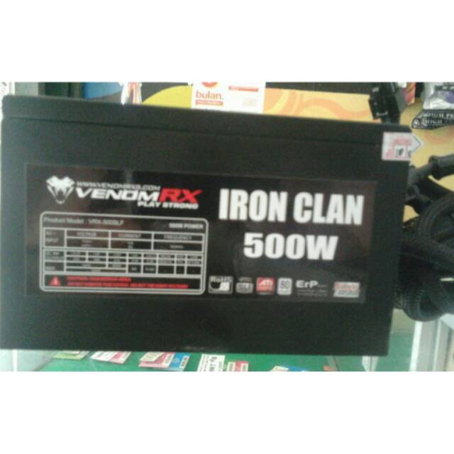 power supply unit psu venom rx 500w original