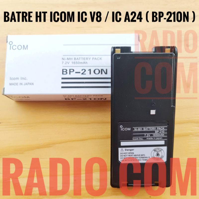 BATRE HT ICOM V8 / BATRE HT ICOM A24 BATERAI HT ICOM A6 - ICOM BP 210N